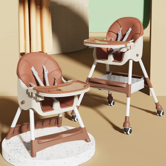 Chaise haute multifonctionnelle pliable pour bébé, réglable et Portable  pour enfants, avec plateau repas sûr, meubles de cuisine et de maison -  AliExpress