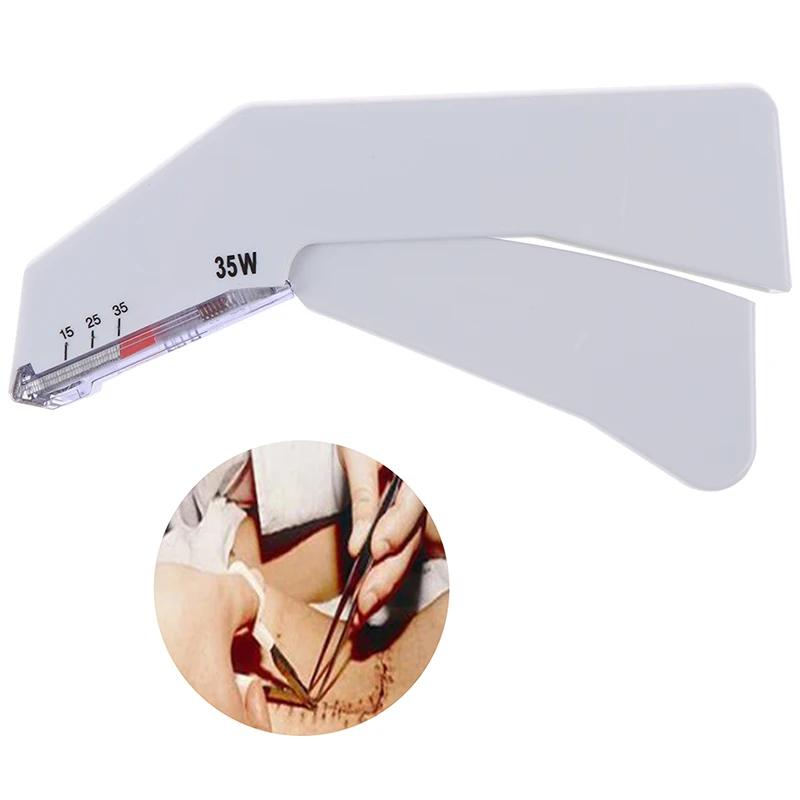 

35 Вт одноразовый медицинский степлер для кожи, хирургический стерильный съемник для сшивания кожи ногтей