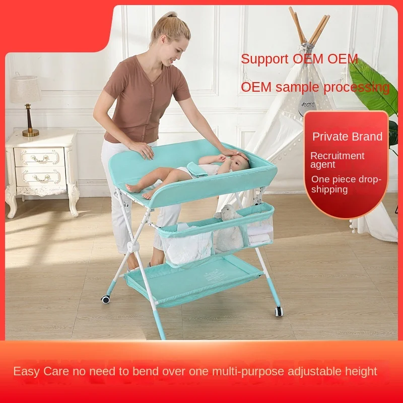 LazyChild Multifunctional Comfortable Baby Changing Table Massage Baby Care Table Newborn Changing Touch Foldable