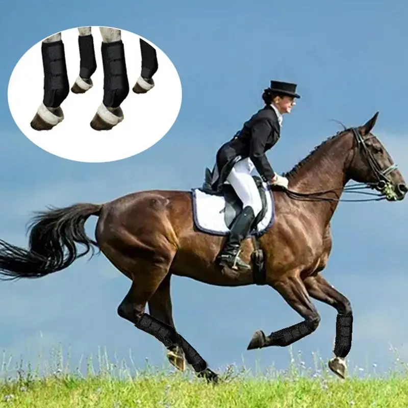 Protective Boots Horse Fly Leg Guards Professional Boot Wrap Convenient Tear-Resistant Leg Wraps Protector For Official