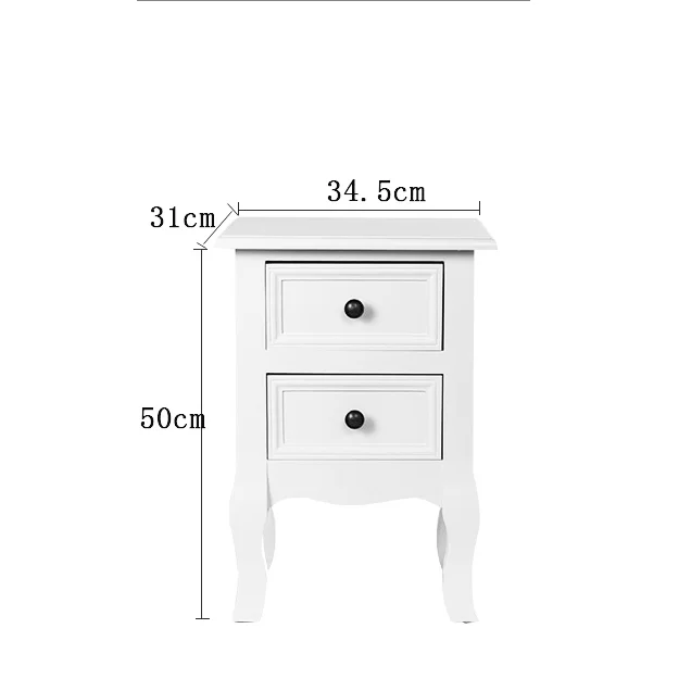 

Простой узкий мини-шкаф в европейском стиле, прикроватный столик белого цвета длиной 35 см и высотой 50/60 см, шкаф для хранения из массива дерева для спальни