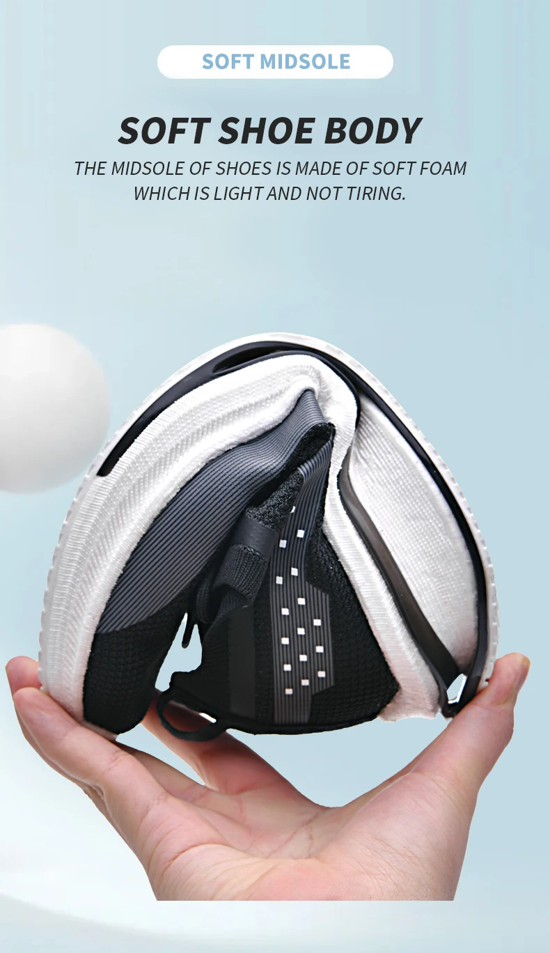 Die Tech-Schuhsohle bietet Unterstützung für Laufschuhe, ermöglicht Atmungsaktivität und Leichtigkeit. Herrenschuhe mit Unterstützung für den Außenbereich – Detail 9