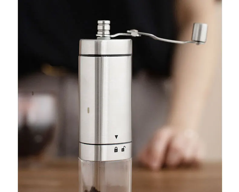 

New Triangle Hand Coffee Machine Stainless Steel Household Hand Grinder Coffee Ware Household Coffee Grinder