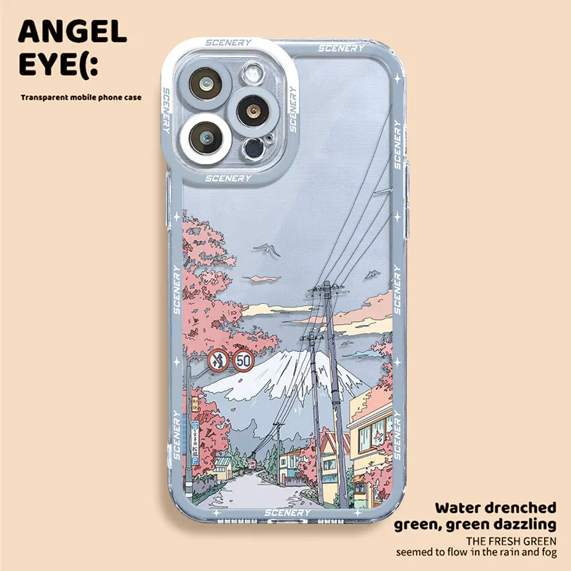 Aesthetic Scenery Clear Soft Phone Case