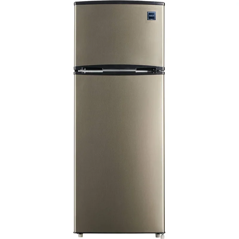 Qwrca rfr725 2 door apartment size refrigerator with freezer,stainless,7.5 cu ft