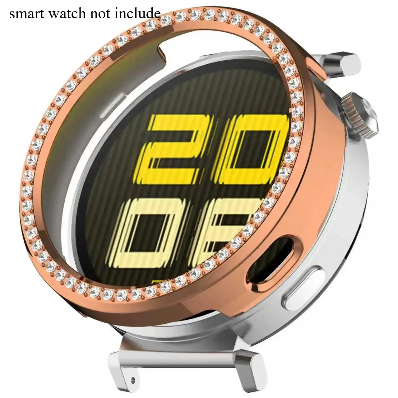 Elegant Bling PC Hollow Case with Diamond Crystal Bumper Protector