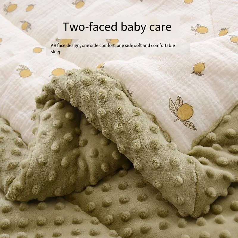 Quilt Baby Children's Blanket Autumn and Winter Thickened Baby Soothing Doudou Blanket Kindergarten Four Seasons