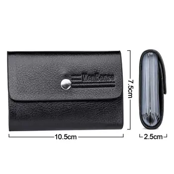 جديد مكافحة سرقة معرف حامل بطاقة الائتمان موضة المرأة 24 فتحات بت سليم بولي Leather حافظة جيب جلدية محفظة محفظة للنساء الرجال 3