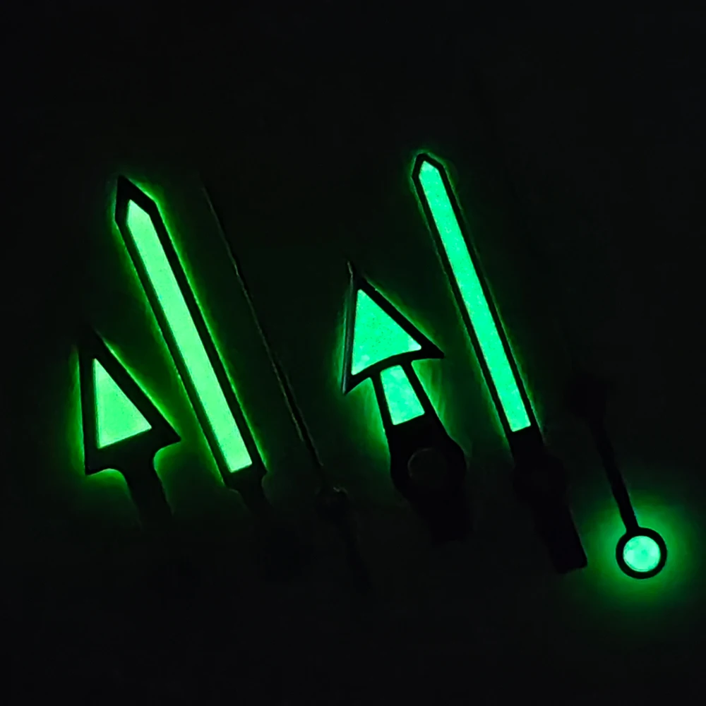 High-Quality Luminous Green Watch Hands - Premium Watch Accessory