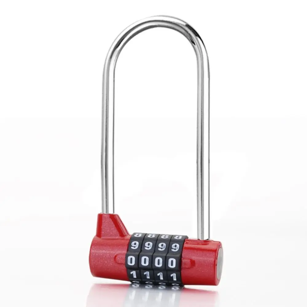 Lengthened Shackle Lock 4 Digit combination lock Anti-Theft Travel Suitcase Luggage Code Security Tools Hardware