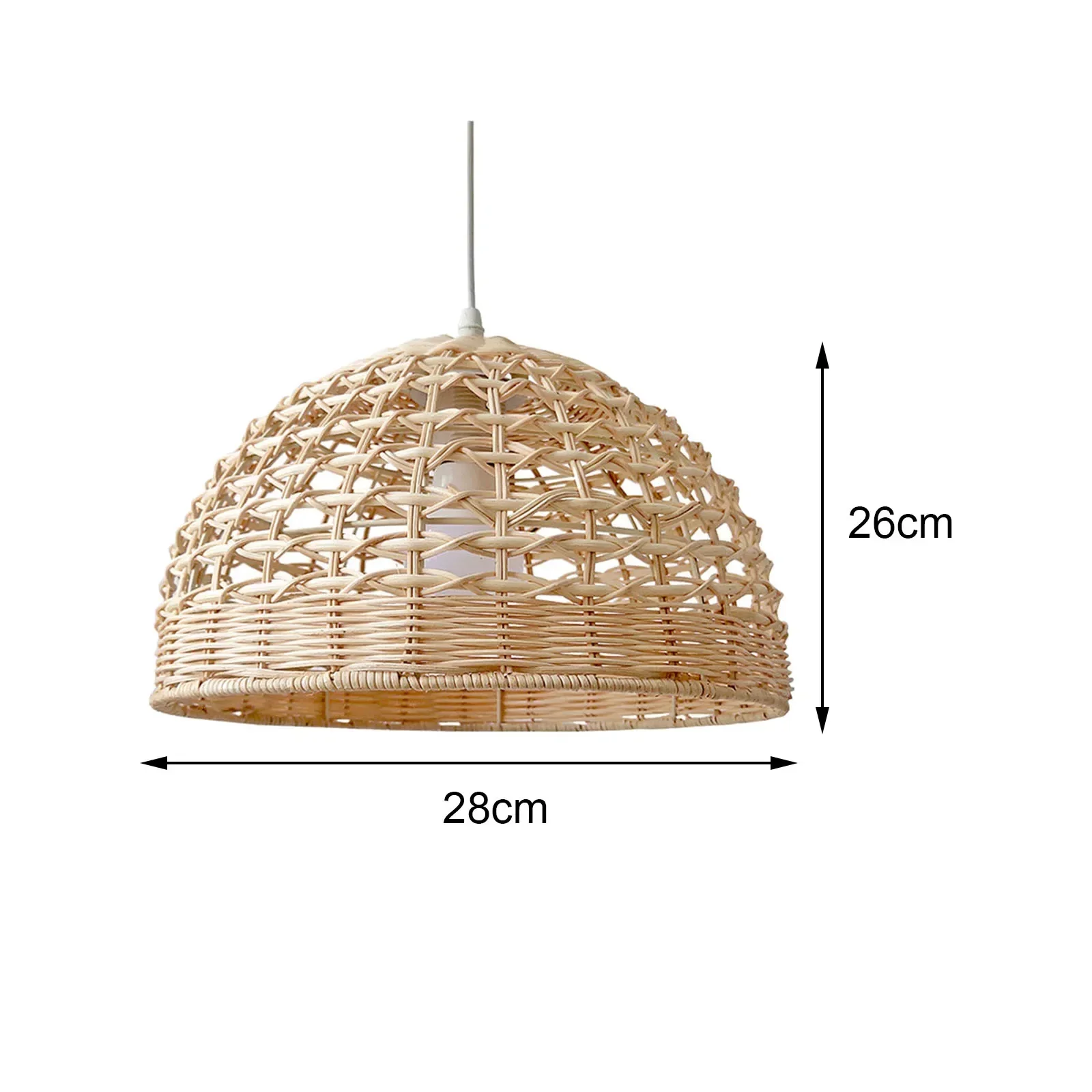Woven Rattan Pendant Lantern 6