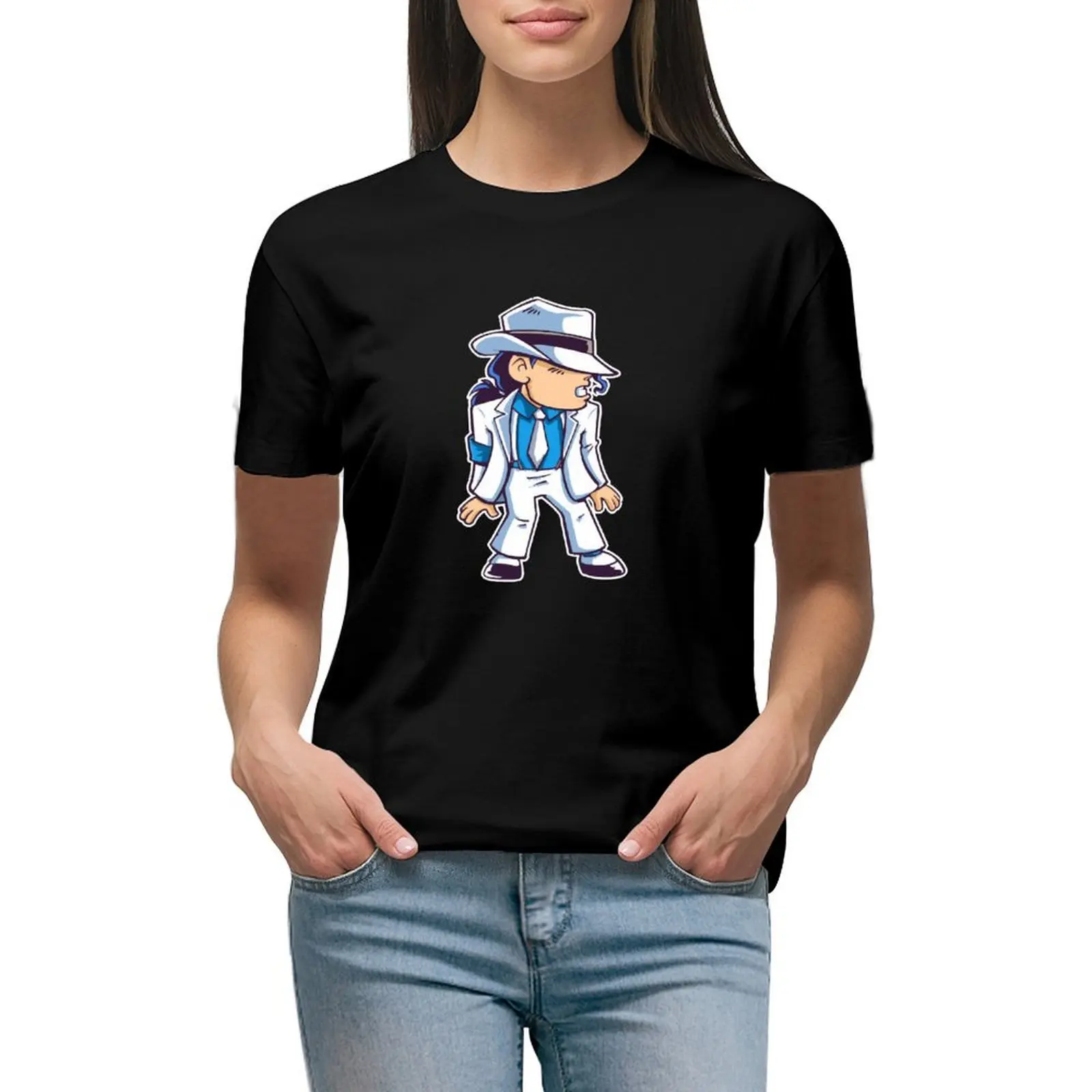 

Jackson T-shirt summer tops aesthetic clothes Summer Women's clothing