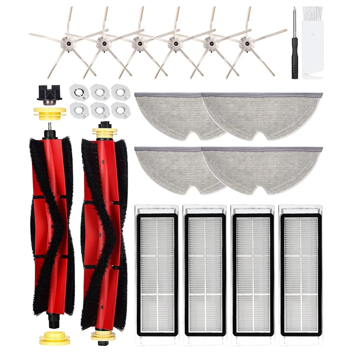 

For S5 Max S6 Pure S6 MaxV Vacuum Cleaner Main Side Brushes HEPA Filters Mop Cloth Replacement Parts