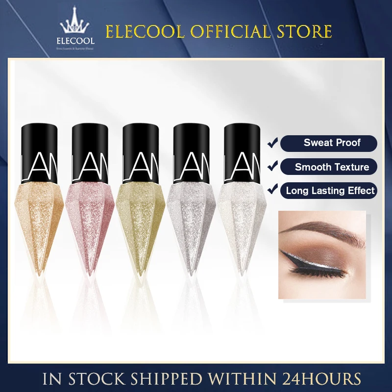 Diamond Shiny Eye Liners Eyeshadow Waterproof Silver Rose Gold Color Glitter Paillettes Eyeliner Eye Shadow Makeup Beauty Cosmetics