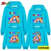 Family Matching Sets Sweatshirt Hoodies Mommy Daddy Family Hoodies Brother Sister Birthday Party Custom Name Clothing 2