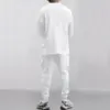 2024 New autumn Men's Set Loose Casual Sports Suit High-quality Jacquard V-neck Long-sleeved trousers Two-piece Men's Clothing 2