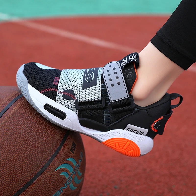 2022 Children Shoes Basketball Shoes For Kids Child Boy Basket Trainer Shoes Sneakers Thick Sole Non-slip Children Sports Shoes kids shoes children sneakers boy child sneaker for girls running shoes boys kid shoes children s casual sports basket shoes