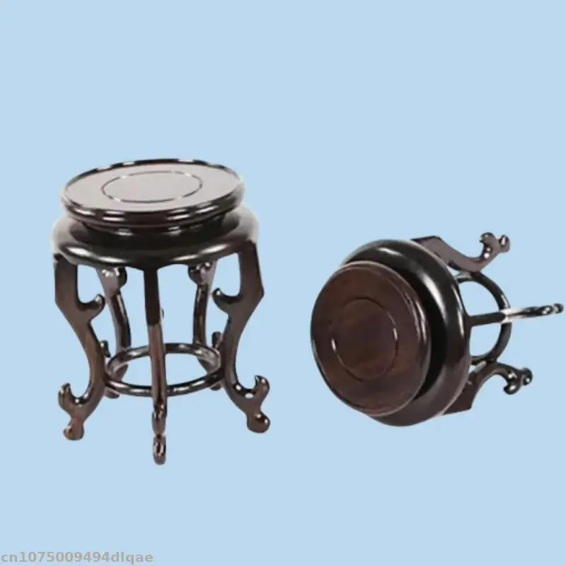 Three High-end Solid Wood Display Racks Miniature Models Sculpture Display Pedestals Home Attic Flower Pots Plant Racks