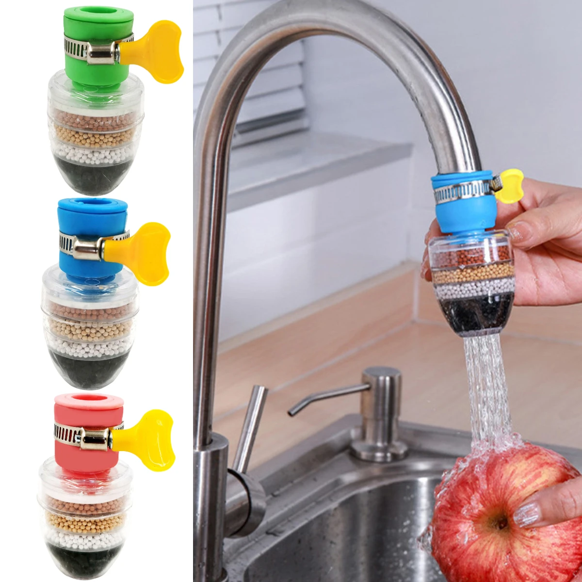 Kitchen Accesories 5layer Water Filter Purifier Faucet Water Saving