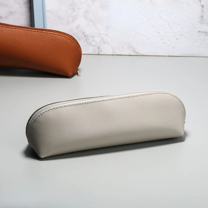 

Large Capacity Pencil Bag PU Pen Case Simple Style Stationery Holder Storage Box Zipper Pencil Pouch Student School Supplies