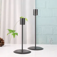 Nordic Single Head Simple Iron Art Candle Holders Christmas Table Ornaments Romantic Wedding Decoration Metal Candlestick 3