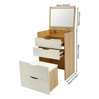 Modern Vanity Desk Vanity Desk With Makeup Stool Makeup Vanity Table  For Homes, Apartments, Dormitories 40*48*80cm 6