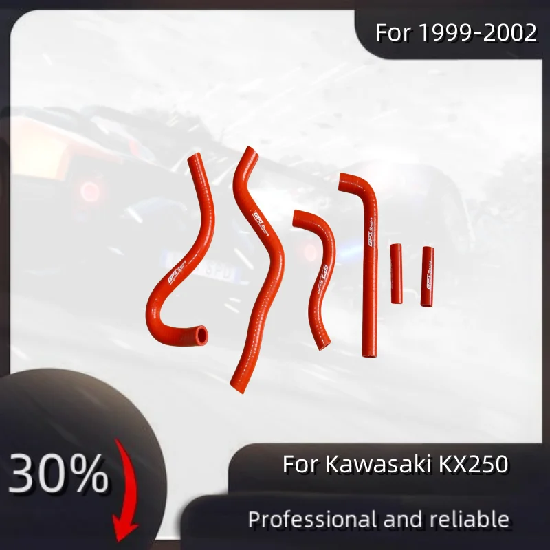 

Силиконовый шланг радиатора для Kawasaki KX250 1999-2002 KX 250, Комплект труб 1999 2000 2001 2002