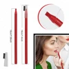 2PCS Professional Microblading Brow Mark Pencil Permanent Red Lip Contour Pen Tattoo Waterproof Art Tint Makeup Eyebrow Pen 6