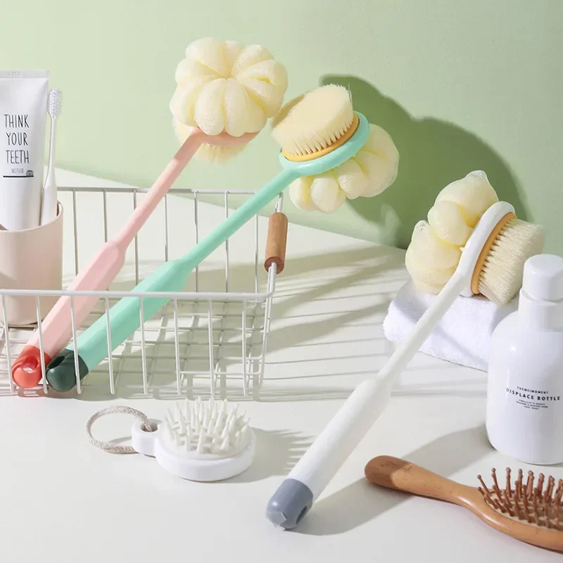 

Щетка для ванны, скраб, артефакт для ванны с длинной ручкой, мягкая щетка для ванны, щетка для спины, не просите прочную двустороннюю щетку