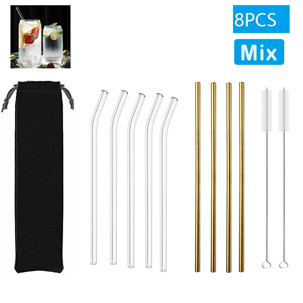 8Pcs Mixed Metal D