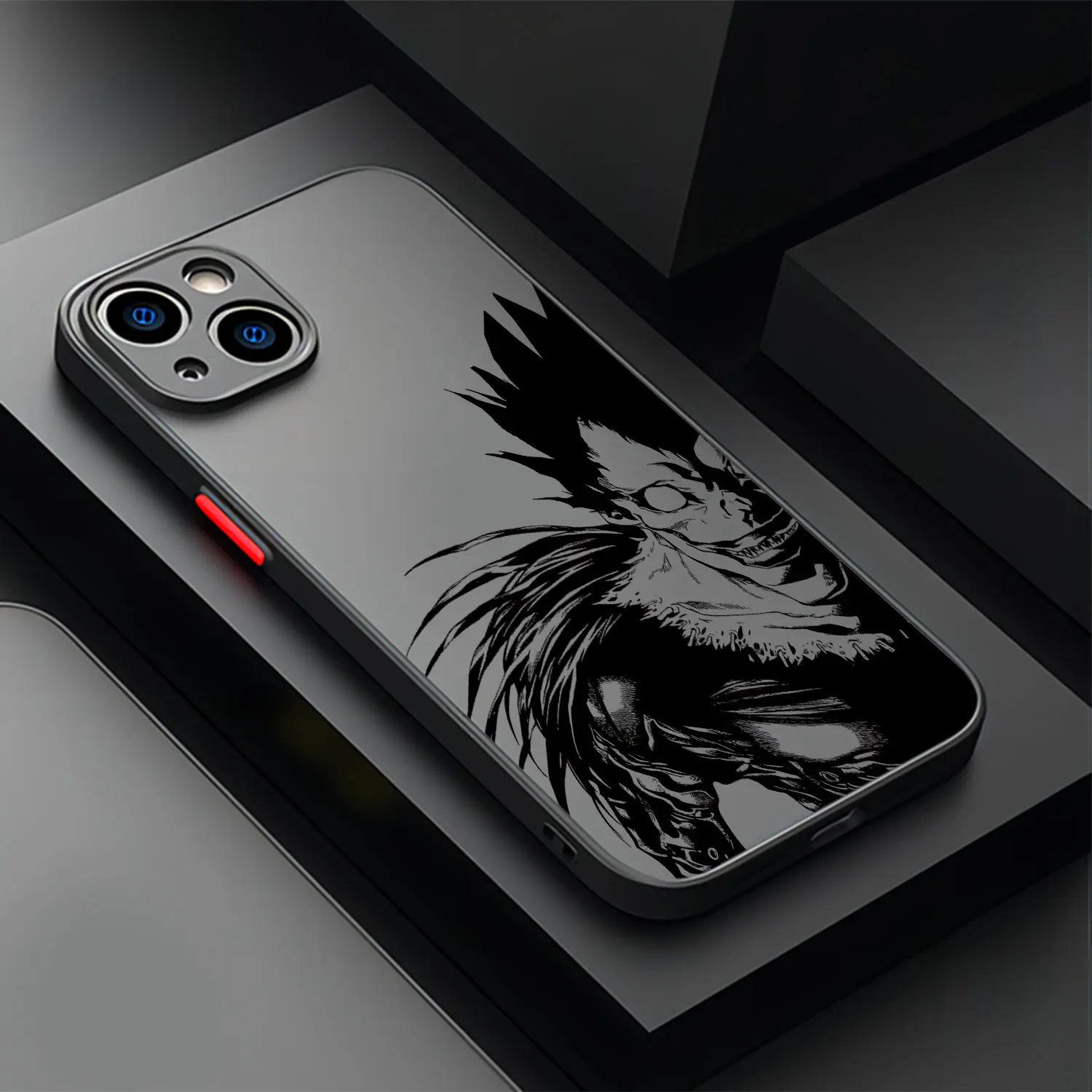 thumbnail image 1 of Funda de teléfono de Anime Death Note, cubierta trasera transparente mate para iPhone 16, 15, 14, 13, 12, 11, Mini Pro Max, X, XR, XSMax, 7, 8 Plus, 1 of 5