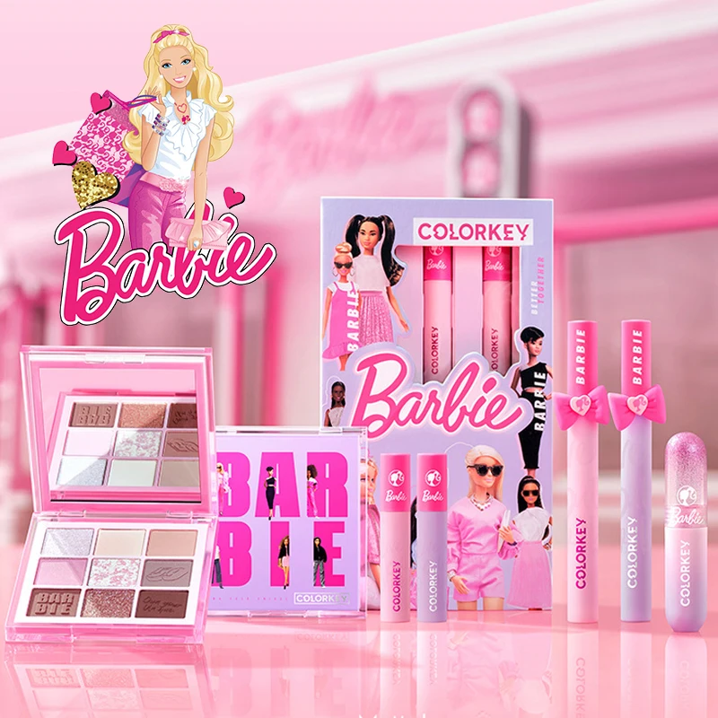 

Cosmetic Anime Cartoon Kawaii Barbie Eyeshadow Blush Makeup Palette High Looking Y2K Girl Daily Exquisite Valentine's Day Gifts