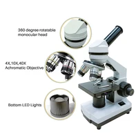 Compound Microscope for Adults Students 40X-2500X Lab Microscopes with Phone Adapter Slides Set  for School Home Education 2