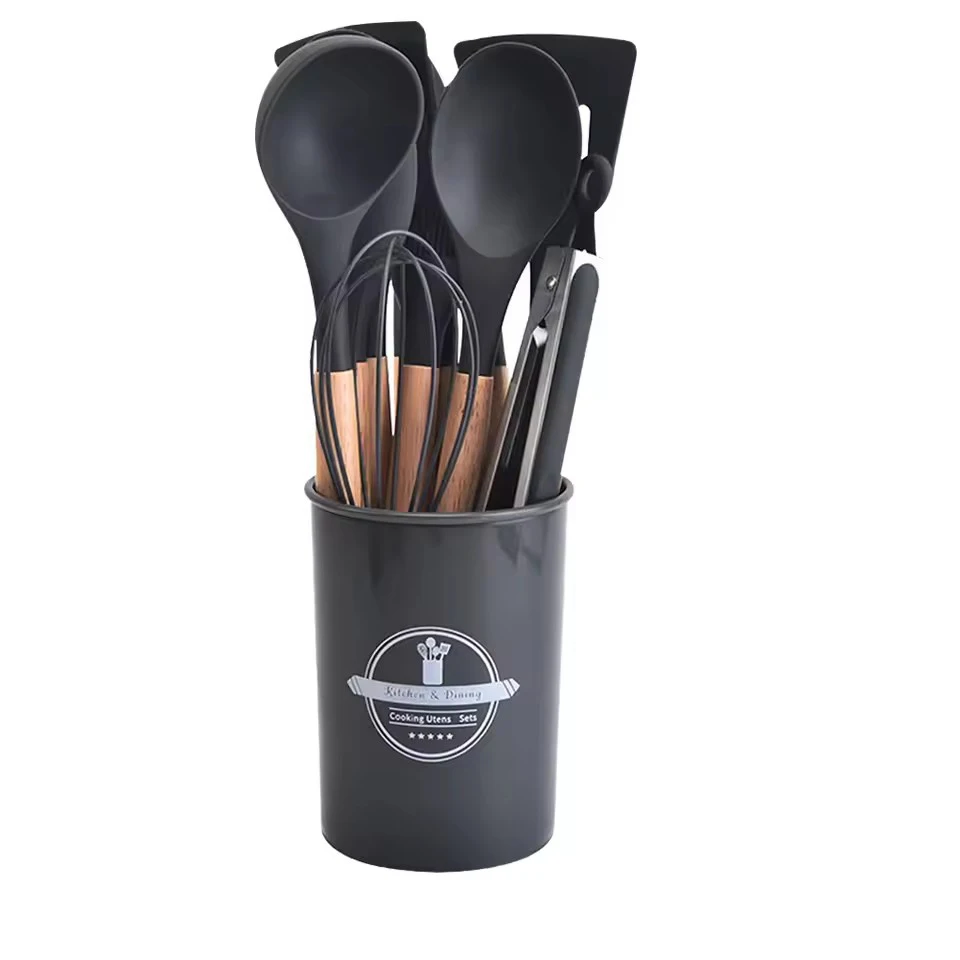 12-Piece Heat-Resistant Non-Stick Kitchen Utensil Set with Holder