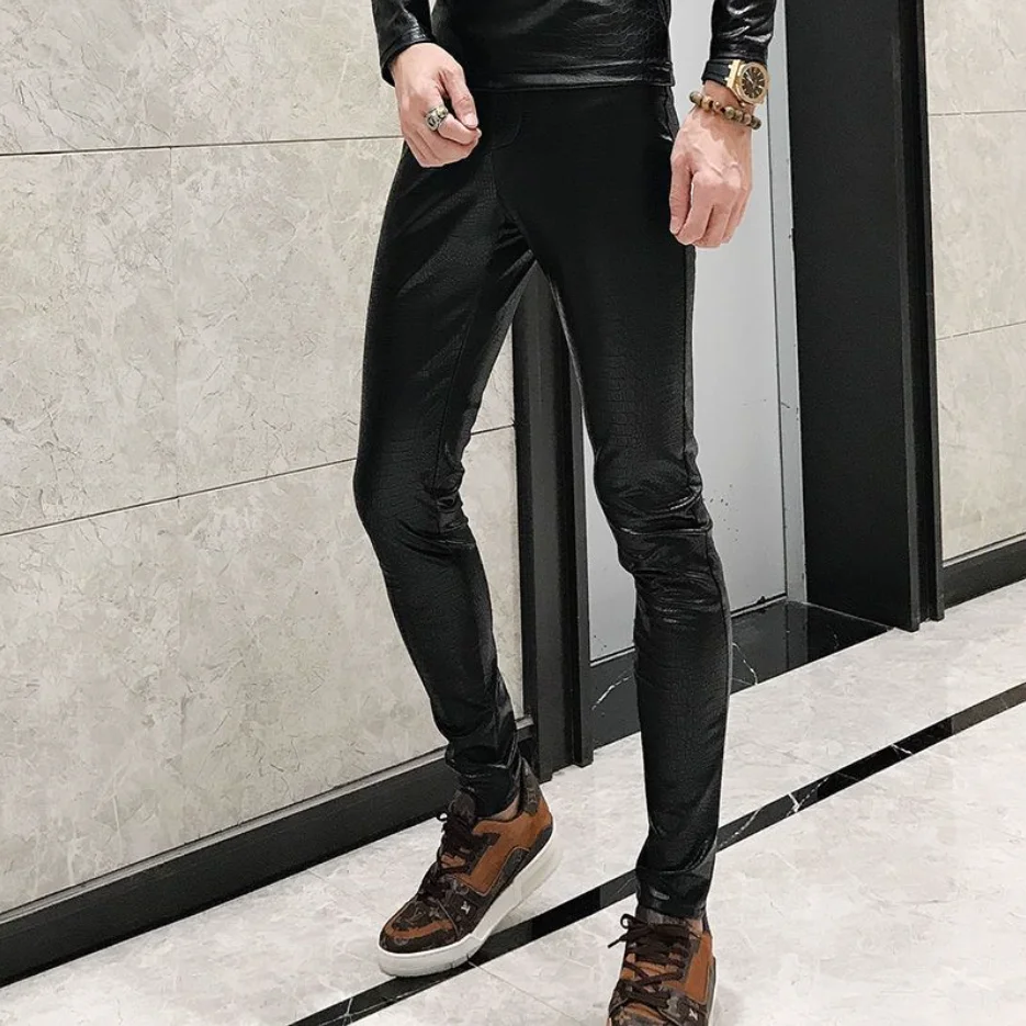 Autumn Winter Men's Add Velvet Thickened Trousers New Korean