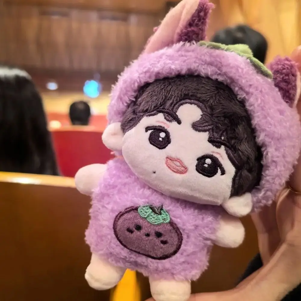 Fruit Series 10cm Cotton Doll Clothes Grape Jumpsuit Doll Clothes Outfit Creative Lovely Doll Dress Up Set Doll Accessories