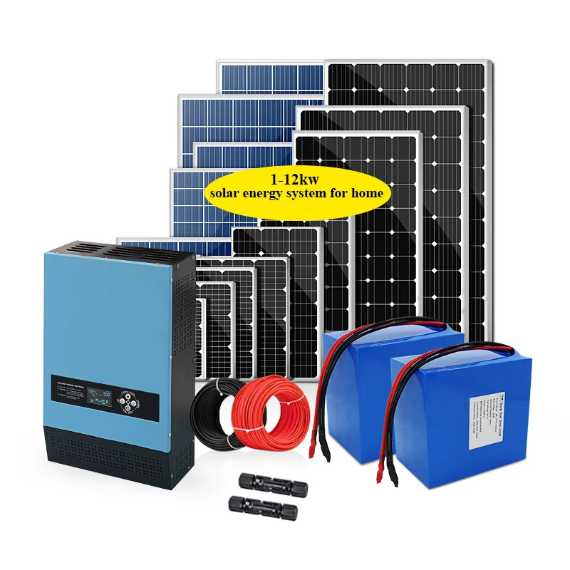 1Kw 2Kw 3Kw 5Kw 8Kw 10Kw 12Kw Sistema Completo Di Energia Solare Kit Pannello Solare Sistema Fotovoltaico Di Alimentazione Per La Casa