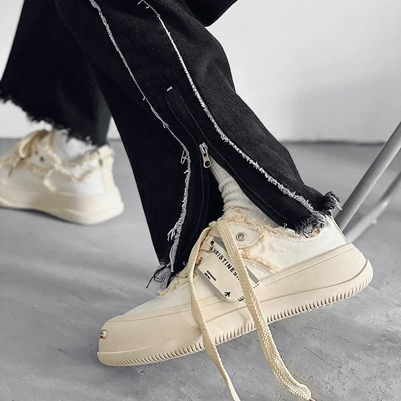 2025 New Shoes for Men Fashion Big Head Designer Sneakes Mens Canvas Skateboard Shoes Walking Chunky Sneakes Autumn Unisex Shoes 5