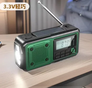 Multifunction Emergency Crank charging power station Radio FM/AM/SW/ Portable Radio with power bank, camping torch,reading lamp 4