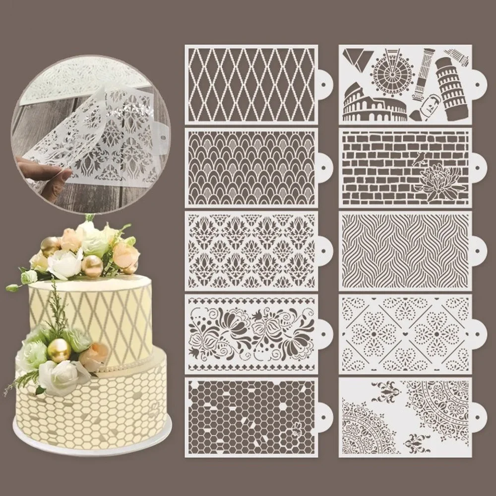 Magnetic Acrylic Cookie Stencil Holder - 3.54x3.54 Inch Frame For Royal Icing & Airbrushing