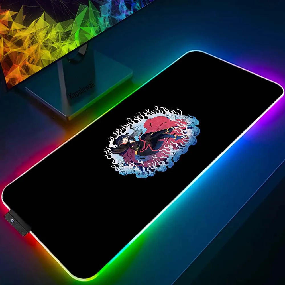 

Avatar the Last Airbender RGB Large Mousepad Game Mouse Pad Backlit Gamer Mouse Mat Gaming Keyboard Pads Speed Desk Mat 40x90cm