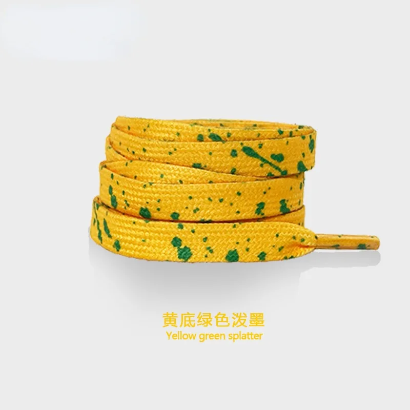 Colorful Ink Splatter Hand-Painted Shoelaces