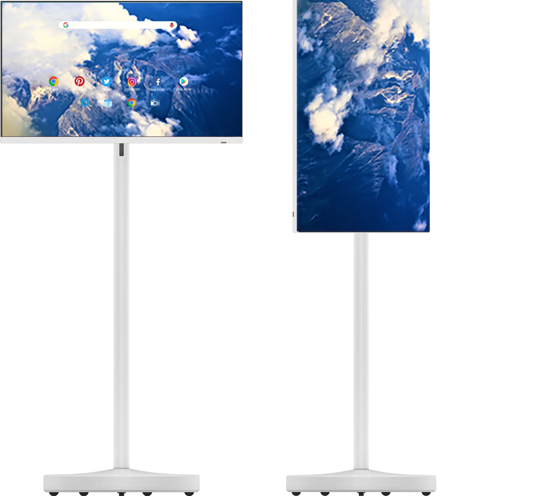 Smart TV 23.8 inch tablet panel incell finger touch smart monitor movie singing exercise