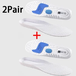 Comfortable Non - Slip Sports Insoles with Arch Support for Men and Women (White - 2Pair)