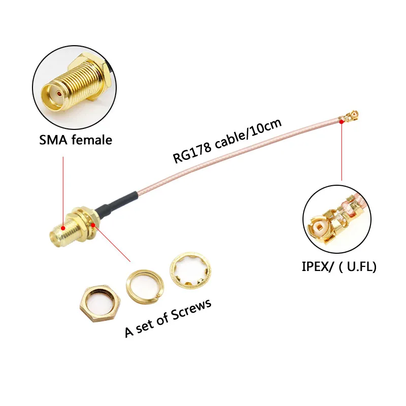 Dual Band 2.4G 5G 5.8G Omni WiFi High Gain 8dbi Cabinet Antenna Omnidirection Wireless Combination Aerial with IPEX U.fl SMA