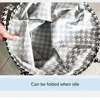New Print Laundry Basket Portable Foldable Home Laundry Storage Bag Cotton Linen Hamper For Kids Toys Dirty Clothes Basket 5