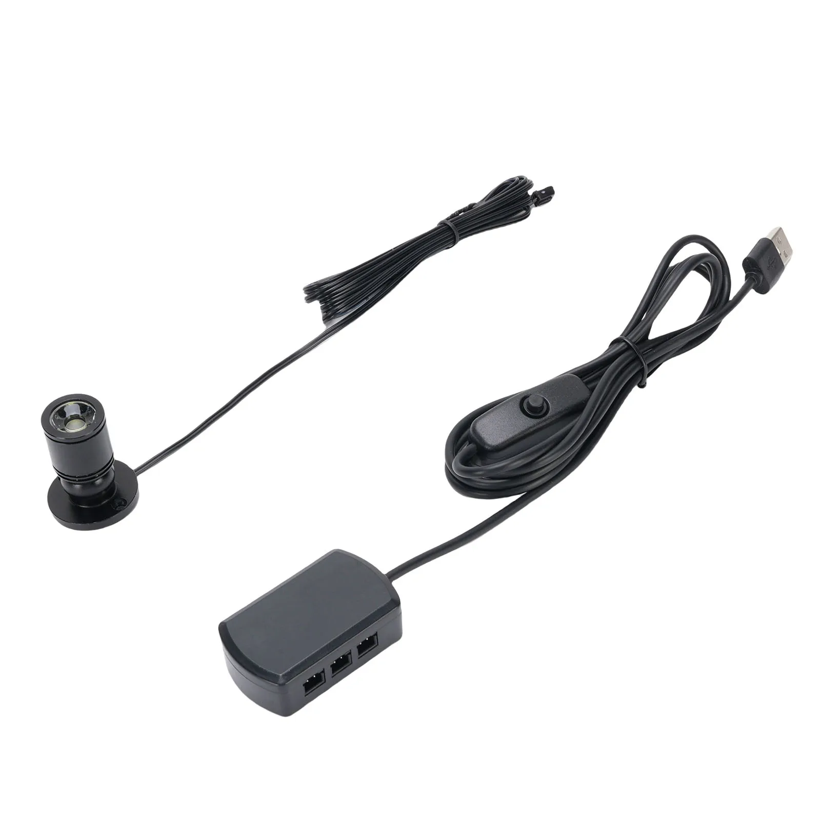 Jewelry Showcase Display Lights 5000 Hours Compact USB Mini Spotlight 360 Degree Rotatable 90LM Aluminum Alloy for Living Room