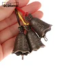 1PC DIY Wind Bell Pure Pendant Door Bell Small Bell Tree Pendant Decoration Christmas Metal Bell Decoration 5