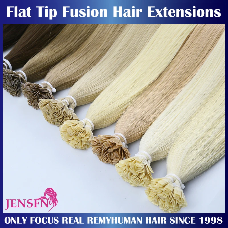 16"-26" Inch 1g/Strand 100pcs/Set Human Hair Extensions
