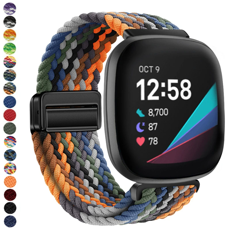 Nylon Braided Magnetic Buckle Sport Wristband Bracelet Belt